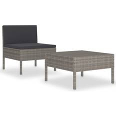 vidaXL 310200 Loungeset, 1 Bord inkl. 2 Stolar & 1 Soffor