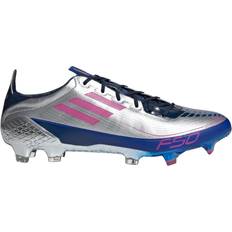 Adidas Pink Soccer Shoes Adidas F50 Ghosted UCL Firm Ground Cleats M - Silver Metallic/Shock Pink/Collegiate Navy