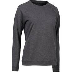 ID Core O-Neck Ladies Sweatshirt - Charcoal Melange