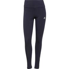 Adidas Essentials High-Waisted Logo Leggings - Azul Marino Blanco Mujer