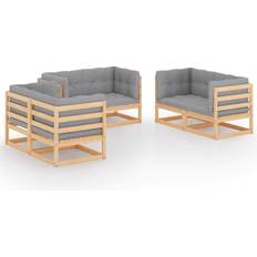 vidaXL 3076489 Lounge-Set, Tisch einschl. 6 Sofas