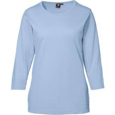 Slids T-shirts ID Pro Wear 3/4 Sleeves Ladies T-shirt - Light Blue