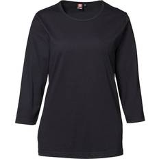 Pro Wear 3/4 Sleeves Ladies T-shirt - Black