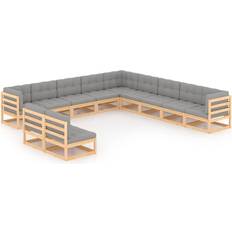 vidaXL 3076924 Loungeset, Bord inkl. 11 Soffor