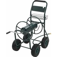 Groen Slanghouders vidaXL Tuinslangtrolley met 1/2" 75 m Staal 75m