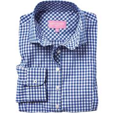 Brook Taverner Kansas Gingham Long Sleeve Shirt - Rouge/Bleu