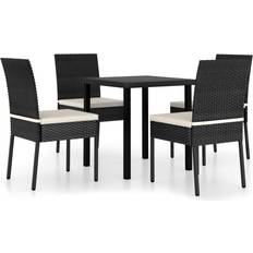 vidaXL 3065694 Juego de comedor de patio, 1 Mesa incl. 4 Sillas