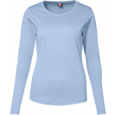 ID Ladies Interlock Long Sleeved T-shirt - Light Blue