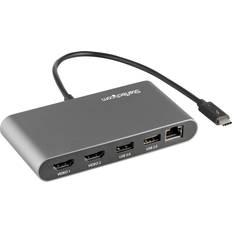 USB C-2xUSB A/2xHDMI/RJ45 M-F 0.28