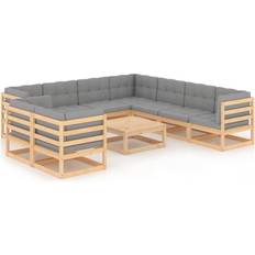 vidaXL 3076969 Loungesæt, 1 borde inkl. 9 sofaer