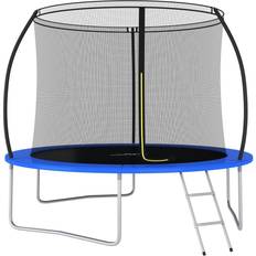 Blå Trampoliner vidaXL Trampoline Round 305cm + Safety Net + Ladder