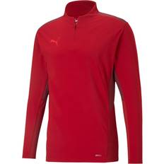 Puma teamCUP Training 1/4 Zip Top Men - Chili Pepper/Cordovan/Red Blast