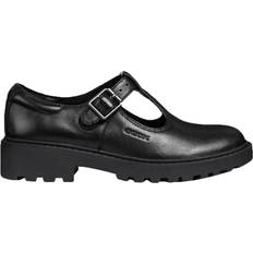 Schnallen Halbschuhe Geox Casey T-Bar - Black Leather