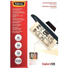 Fellowes A4 125 Micron Matt Laminating Pouches 100-pack