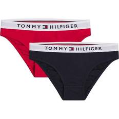 S Knickers Children's Clothing Tommy Hilfiger Organic Cotton Logo Waistband Briefs 2-pack - Primary Red/Desert Sky (UG0UG00382)