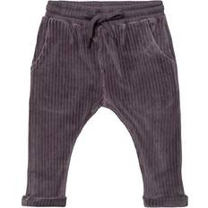 Babyer - Velourbukser Børnetøj Petit by Sofie Schnoor Manuel Pants - Dark Grey Melange (P213415)