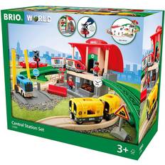 Trælegetøj Togbaner tilbehør BRIO Central Station Set 33989