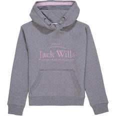 Kid's Girls Script Hoodie - Grey Heather
