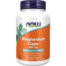 Magnesium 400mg Now Foods Magnesium 400mg 180 stk