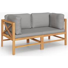 Teak Modulsoffor Utemöbler vidaXL 3068855 Corner 2-pack Modulsoffa