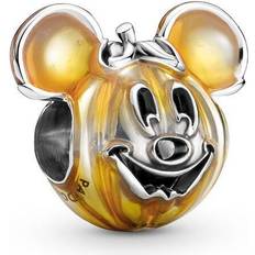 Orange Charms & Pendants Pandora Disney Mickey Mouse Pumpkin Charm - Silver/Orange