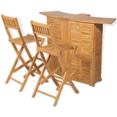 vidaXL 43805 Conjunto de Bar Exterior, 1 Mesa incl. 2 Sillas