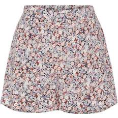 Bloemen Shorts Pieces Nya Hw Shorts Korte Broek - White