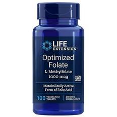 Life Extension Vitaminas y Minerales Life Extension Optimized Folate 1000 mcg 100 pcs