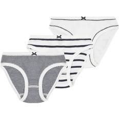 Black - Girls Panties Petit Bateau Girl's Iconic Briefs 3-Pack - White (A01F6-00)