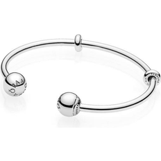 Gioielli Pandora Moments Open Bangle Bracelet - Silver