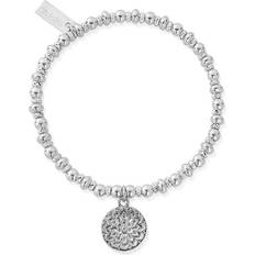 ChloBo Didi Sparkle Moonflower Bracelet - Silver