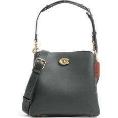 Coach Zipper Bucket Bags Coach Willow Bucket Bag - Brass/Amazon Green Multi