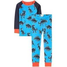 Dinosaurier Pyjamasar Barnkläder Hatley Dinos Pajamas - Navy Blue (F21EDK1269)