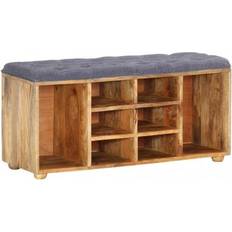 Natural Storage Benches vidaXL - Storage Bench 100x47cm