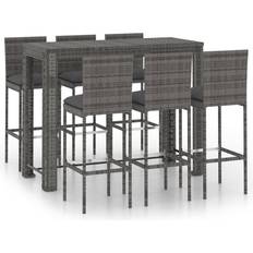 vidaXL 3064801 Set da Bar all'Aperto, 1 Tavolo incluso 6 Sedie