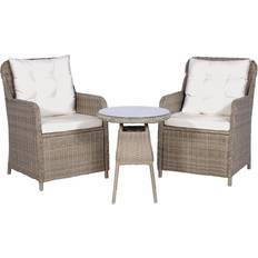 Oui Ensembles repas de patio vidaXL 44150 Ensemble repas de patio, 1 Table incluse 2 Chaises