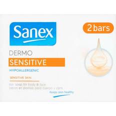 Dermatologically Tested Bar Soaps Sanex Dermo Sensitive Sensitive Skin Soap Bar 90g 2-pack