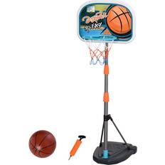 3 Pcs Kids Basketball Set w/ Hoop Ball Pump Height for 3-8 Yrs