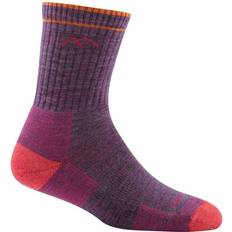 Røde Sokker Darn Tough Women Hiker Micro Crew Cushion Socks - Plum Heather