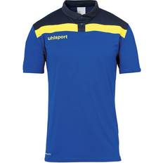 Uhlsport Offense 23 Polo Shirt - Azurblue/Navy/Lime Yellow