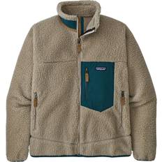 Patagonia classic retro x fleece jacket Patagonia Classic Retro X Fleece Jacket - Pelican w/Dark Borealis Green