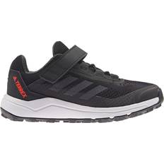 Trailrunning adidas Kid's Terrex Agravic Flow Primegreen Trail-Running Shoes - Core Black/Dgh Solid Grey/Solar Red