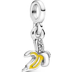 Geel Bedels en Hangers Pandora Me Cool Banana Mini Dangle - Silver/Yellow/Transparent