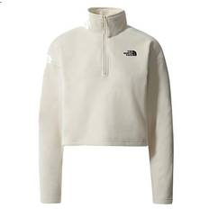 The North Face Women's Crop Glacier Fleece Top - Vintage White