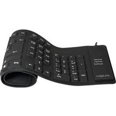 LogiLink Flexible Waterproof Clavier PS/2, USB