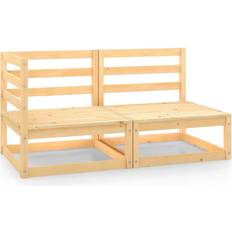 vidaXL 805690 Lounge-Set, Tisch einschl. 2 Sofas