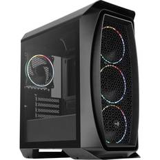 AeroCool Scatola Micro ATX Per Pc 4 Ventole 2 Pannelli Nero