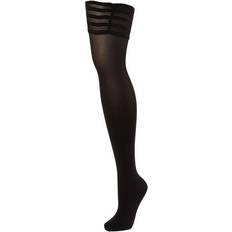 Elastan/Lycra/Spandex Stay-ups Wolford Velvet De Luxe 50 Stay-Up- Black