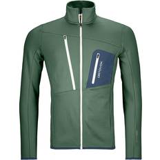 Ortovox Man Truien Ortovox Merino Fleece Grid Jacket - Green Forest