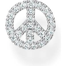 Thomas sabo peace Thomas Sabo Individual Peace Pin Earring - Silver/Transparent